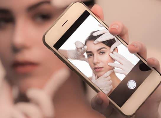aesthetic app for beauty treatment on women face