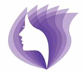 Beauty clinic logo purple